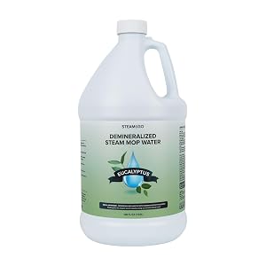 Steam Go Demineralized Water - Multi-Surface Cleaning Solution for Steam Mop Ready-to-Use Floor Cleaner No PVC Ideal for