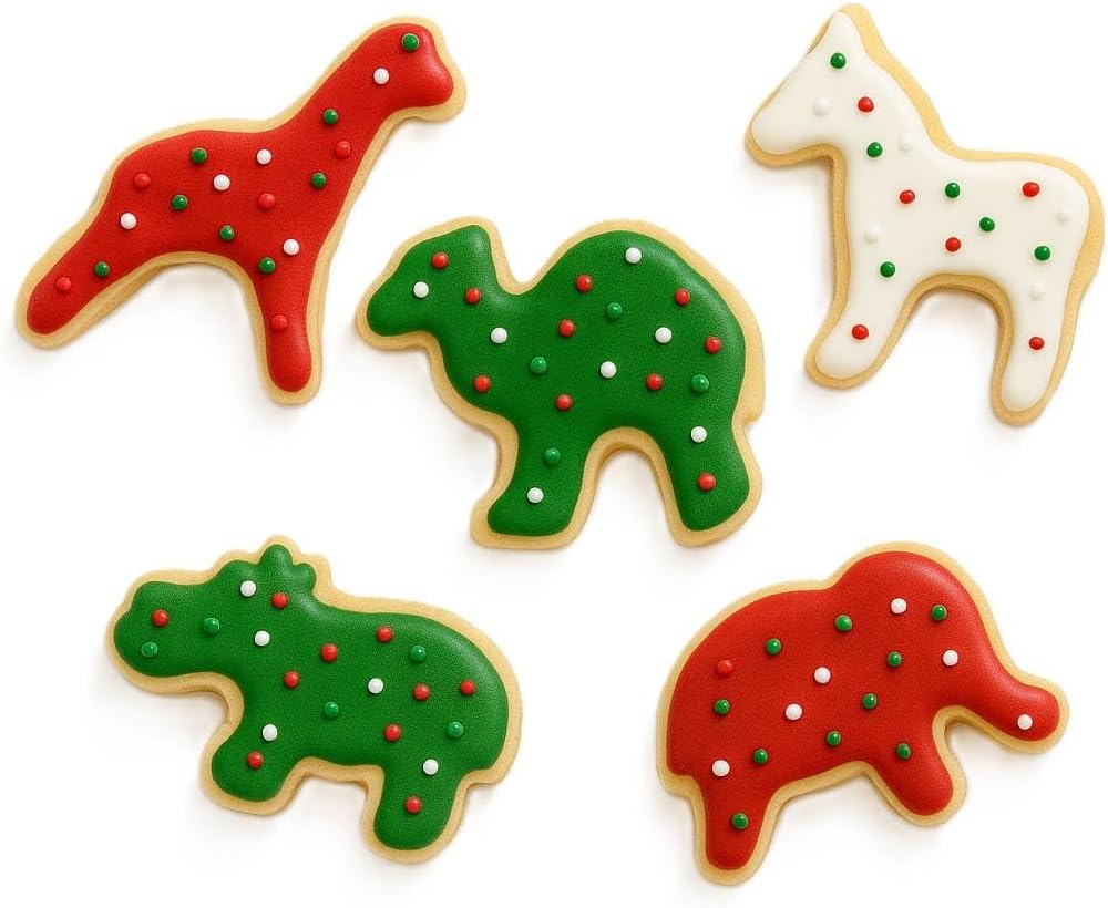 5 PC Mini Circus Animal Cookie Cutter Set for Treats & Cookies
