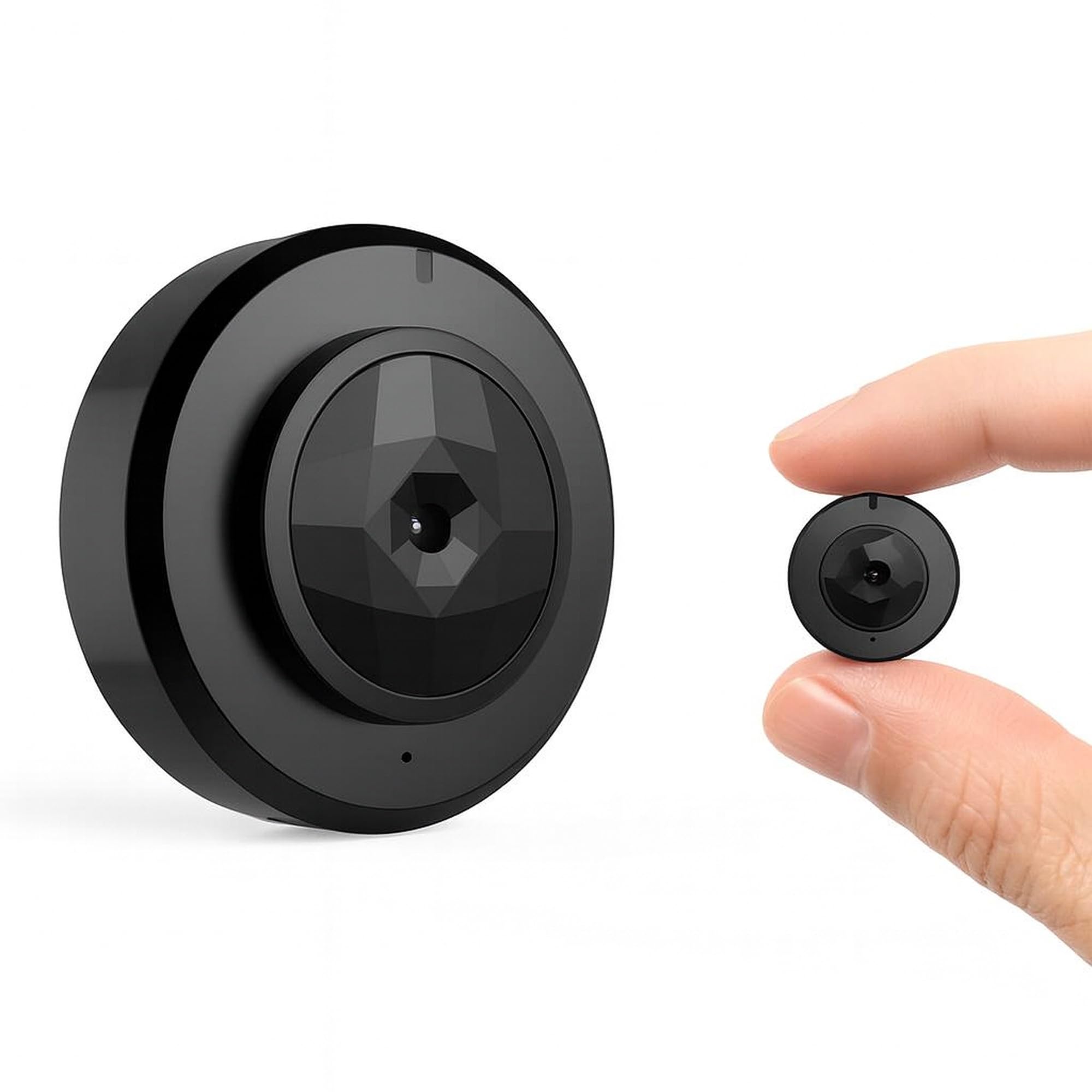 Cámara Espía Mini + Micro SD 32GB WiFi Full HD 1080P con Visión Nocturna Infrarroja – Grabación en Bucle, Detección de Movimiento, Batería Recargable, Imán Incorporado