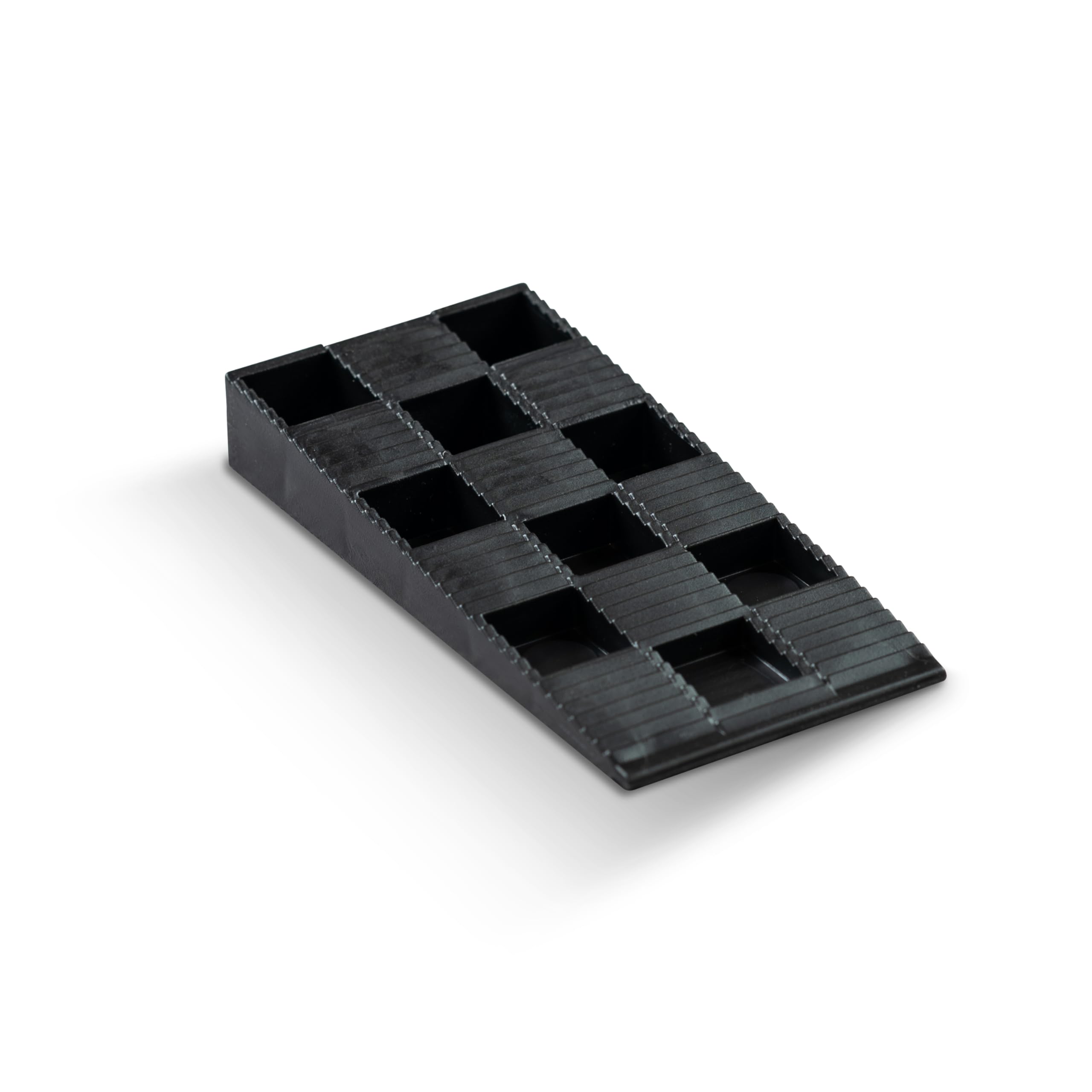 TOX cunei di montaggio Distance Wedge in plastica (PP), nero, versatile, allineamento antiscivolo, resistente agli agenti atmosferici, 90x45x15 mm, 1 sacchetto, 10 pz, 0656001151