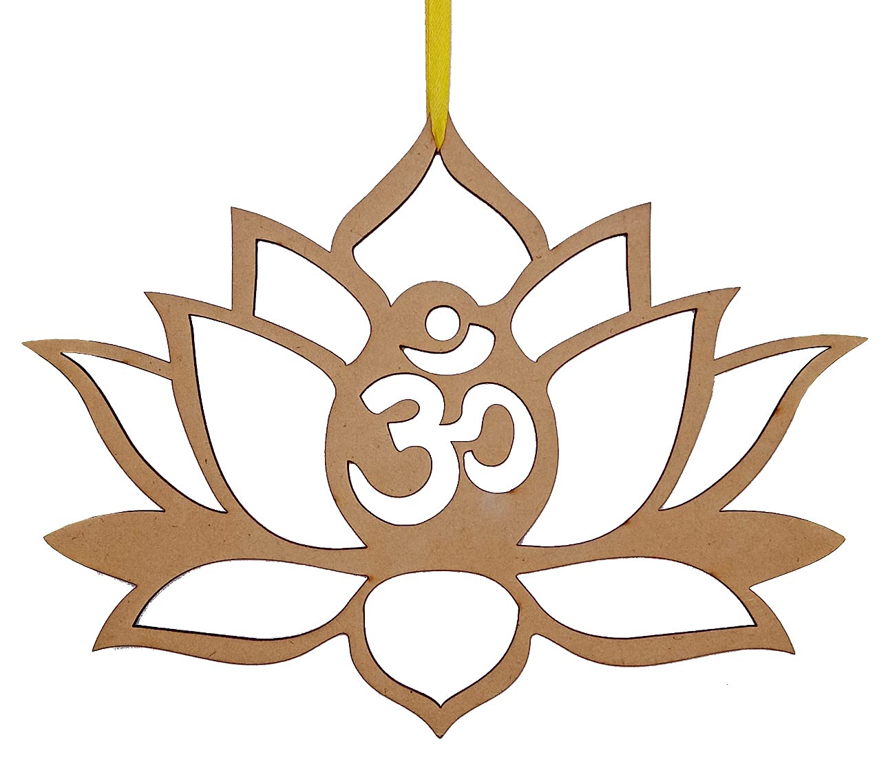 Purpledip Madera VWall Hanging: Lotus Om, Sin Terminar (12382