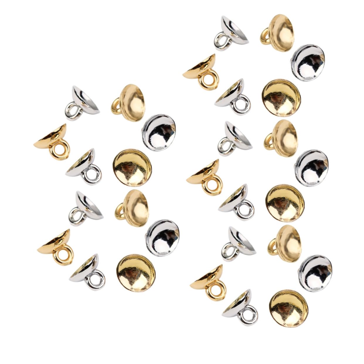 STOBOK Bowl Noodle Bowl Hanging Bracket Pearl Bail Pin Charms Jewelry Findings for Bead Making