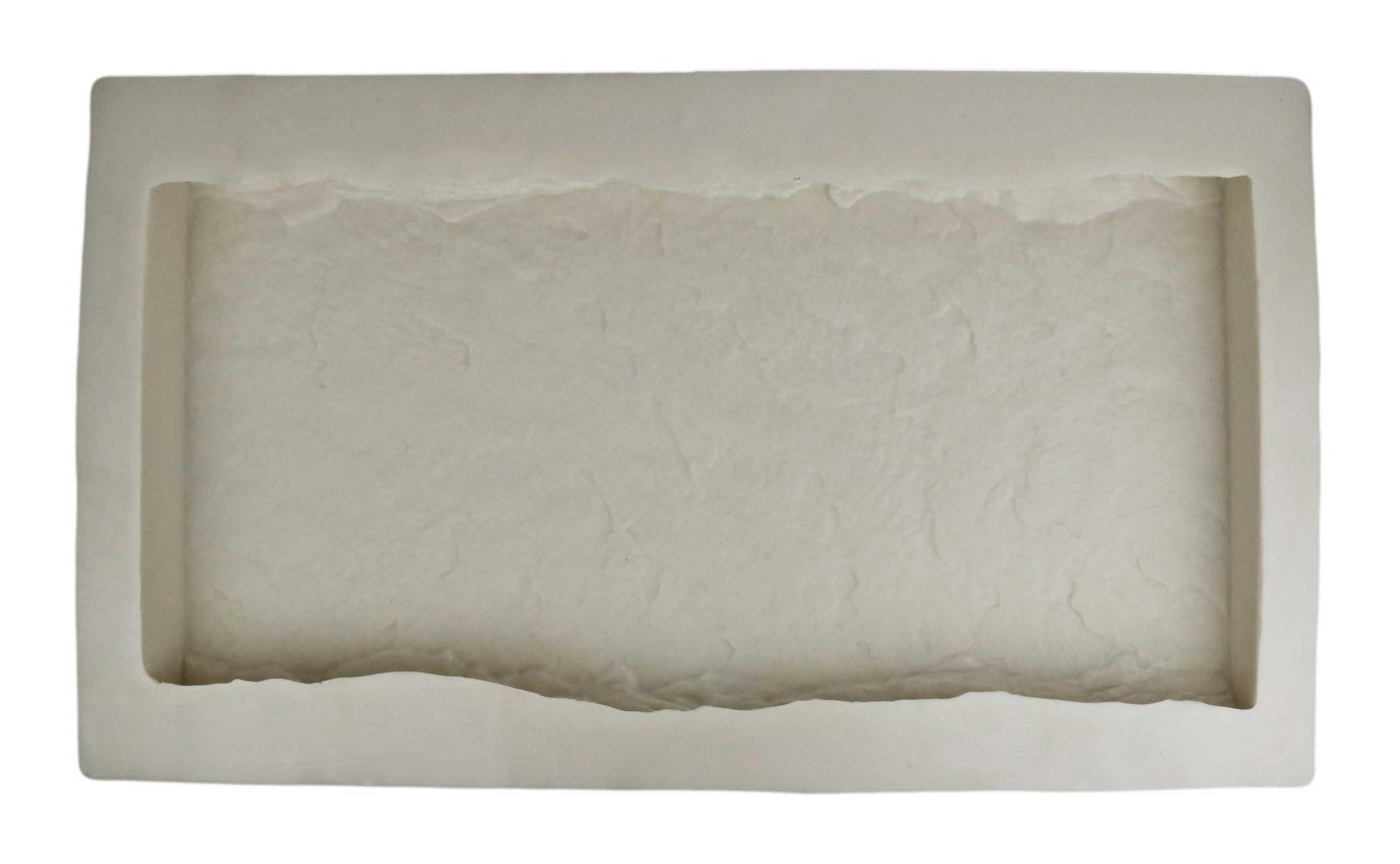 Stone Master Molds Rubber Molds for Concrete, Slate Wall Cap Mold, 24" L x 12" W x 2" D