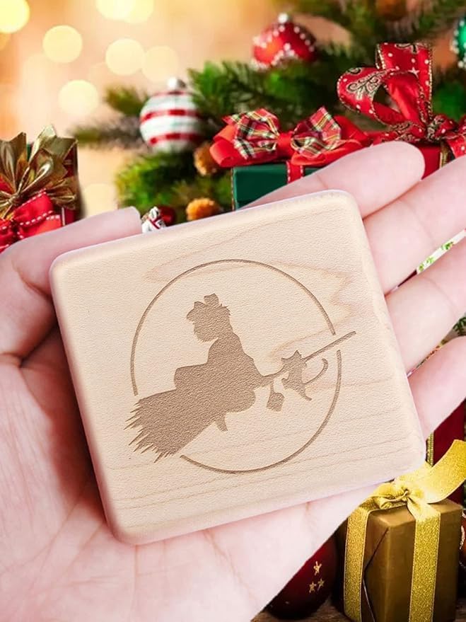 Miniatura 2 de Sinzyo Caja de música vintage de madera tallada mecanismo musical cajas de regalo para cumpleaños, día de San Valentín, Navidad (servicio de entrega