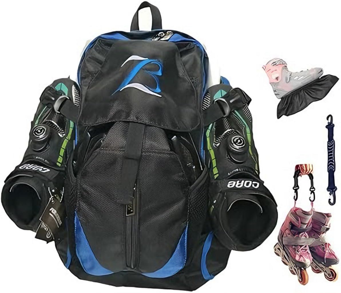 Pattini Inline Skate Zaino ZBH1985 per Viaggio Scuola