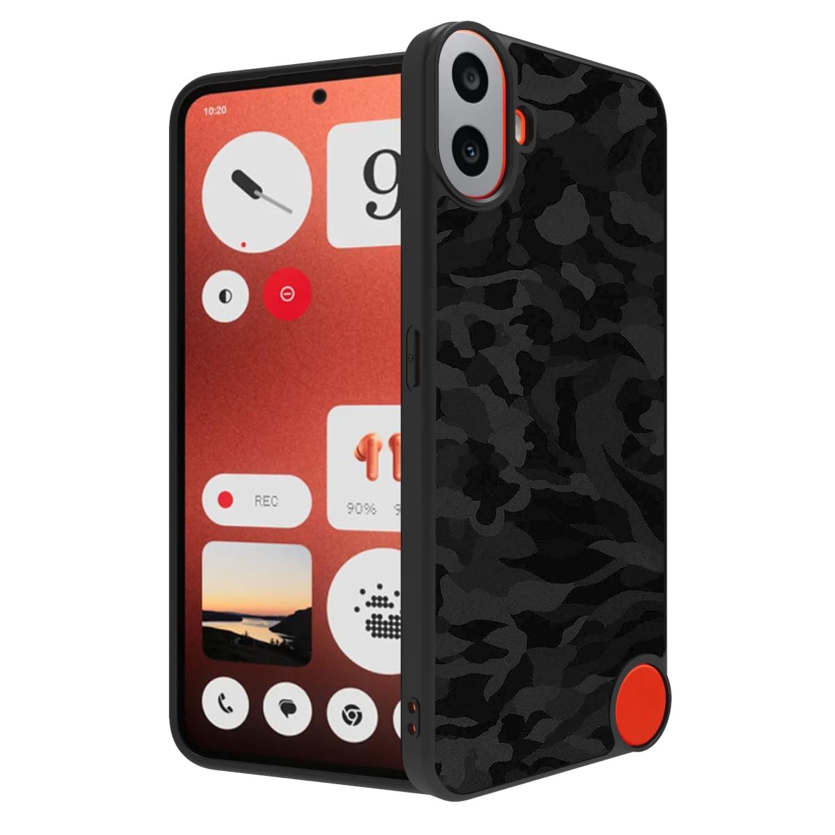 RIGGEAR Sleek Back Cover Case Compatible with CMF Phone 1 / CMF by Nothing Phone 1 5G (TPU+PC | Black Camo) (B0D9QX3W9Q) Amazon Price History, Amazon Price Tracker