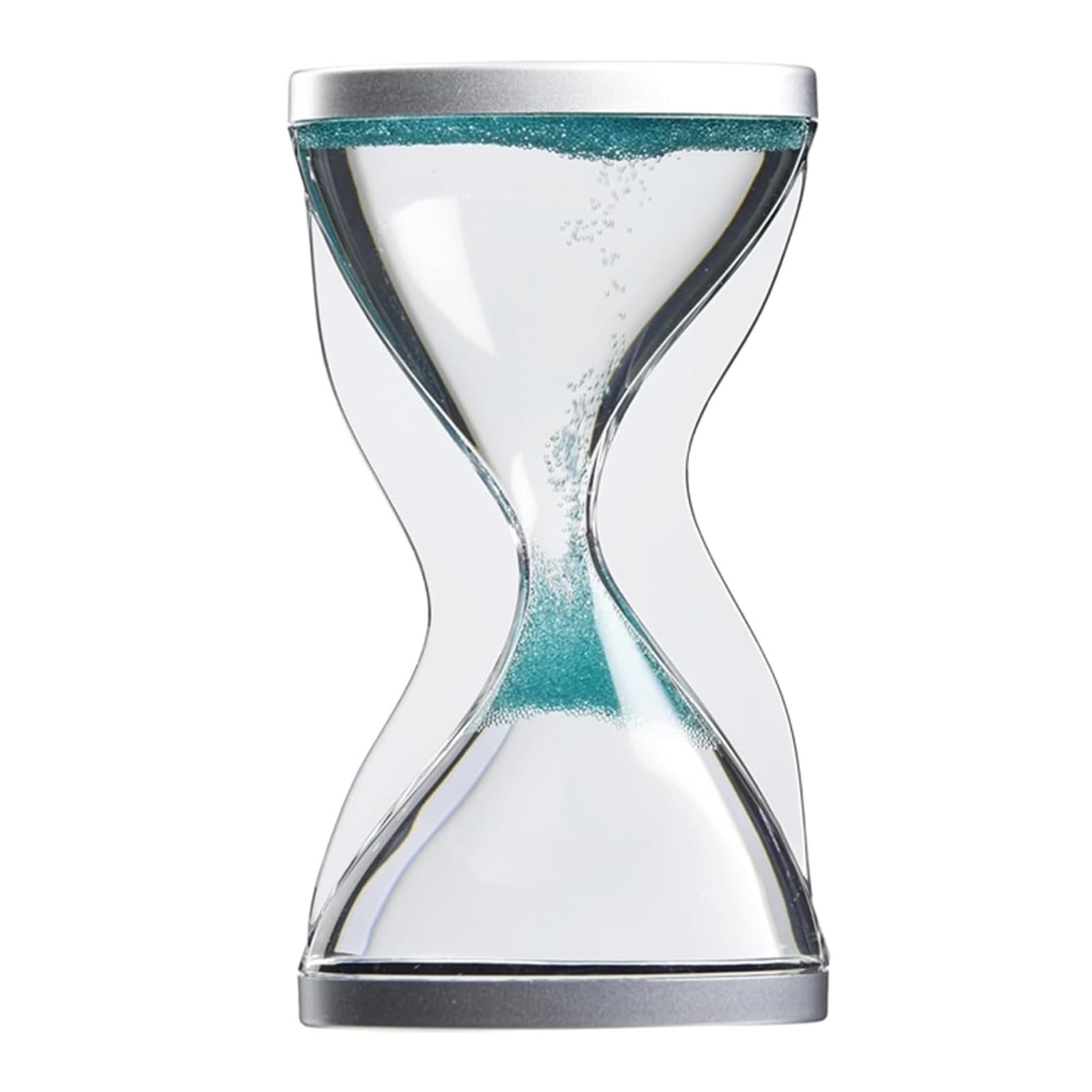 Clessidra a Sabbia 10 Minuti con Effetto Anti-Gravità – Timer Sensoriale Premium, Sabbia Mobile per Decorazione Vintage da Scrivania, Aiuto Concentrazione per Adulti e Bambini(Green)