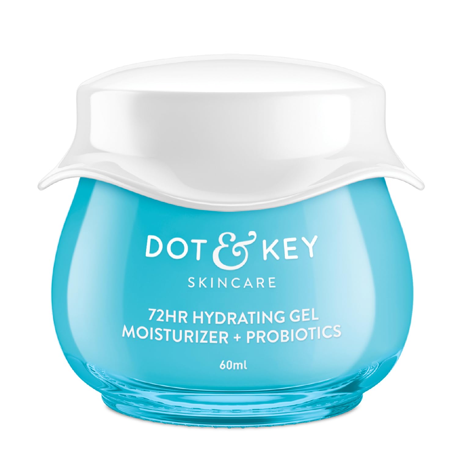 Dot & Key 72 HR HYDRATING GEL + PROBIOTICS 60 ml, with Hyaluronic Acid, Kombucha & Rice Water, Oil-Free, Non Comedogenic