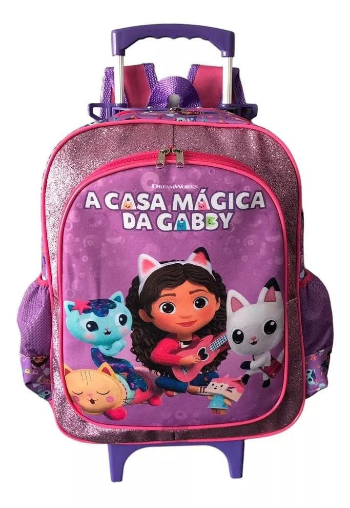 Mochila Infantil A Casa Mágica Da Gabby G Rodinhas Meninas