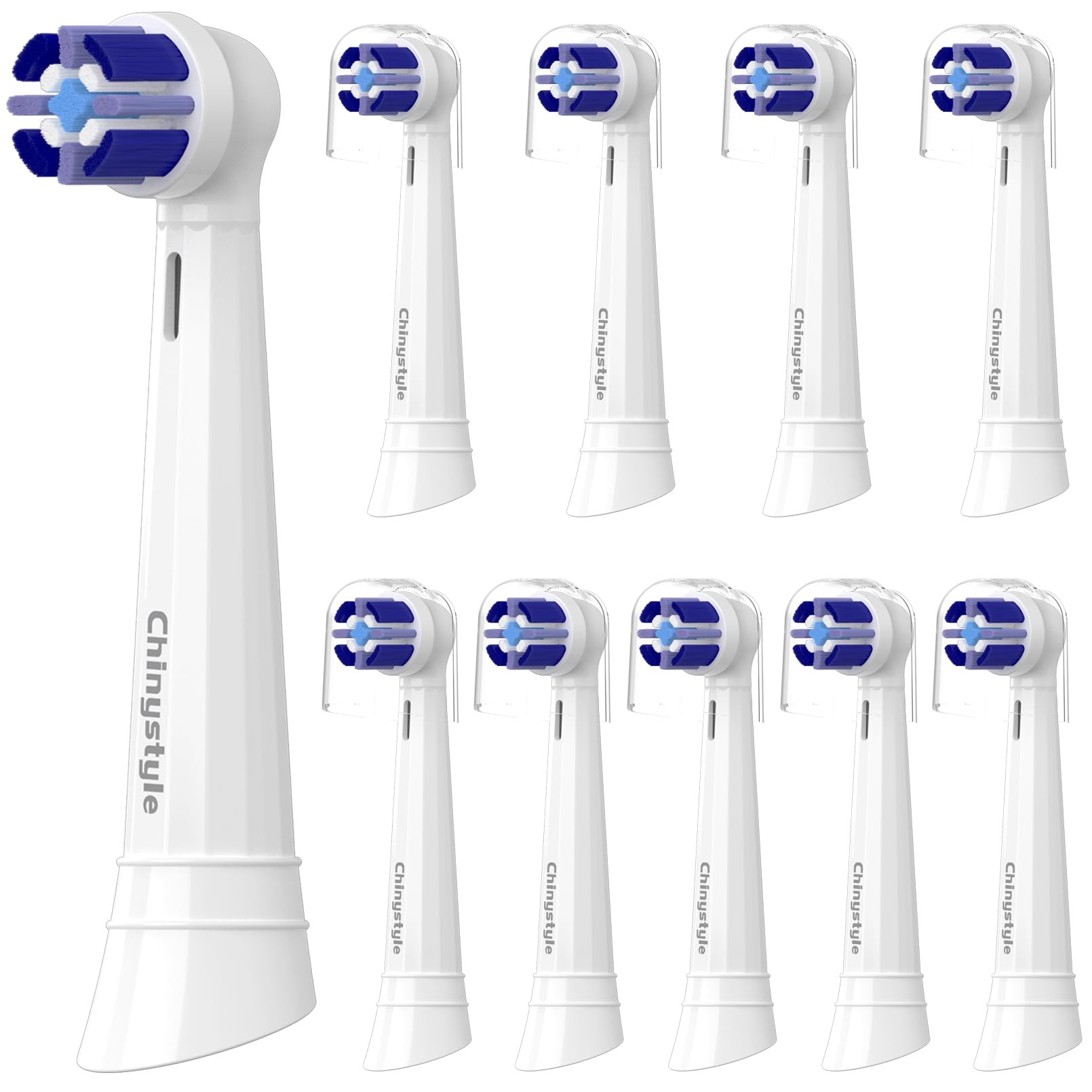10 Pack iO Toothbrush Replacement Heads Compatible with Oral-B iO Series, Fit for iO 3/4/5/6/7/8/9/10 Electric Toothbrush, White