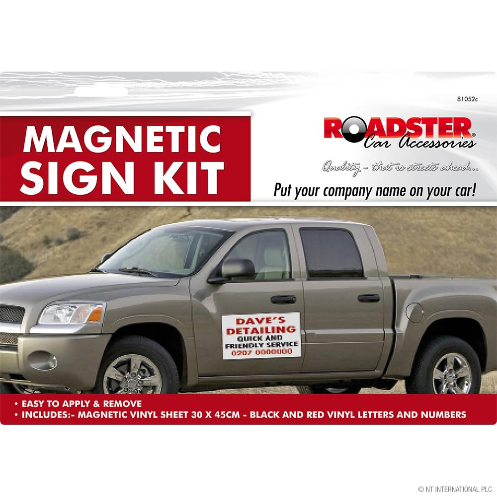 Magnetic Sign Kit - Car, Van, Letters Numbers, Make Your Own Advertisement | Business, Create Logos, Adverts, Multi Purpose | Home Diy, Vehicle, Automotive | Magnet