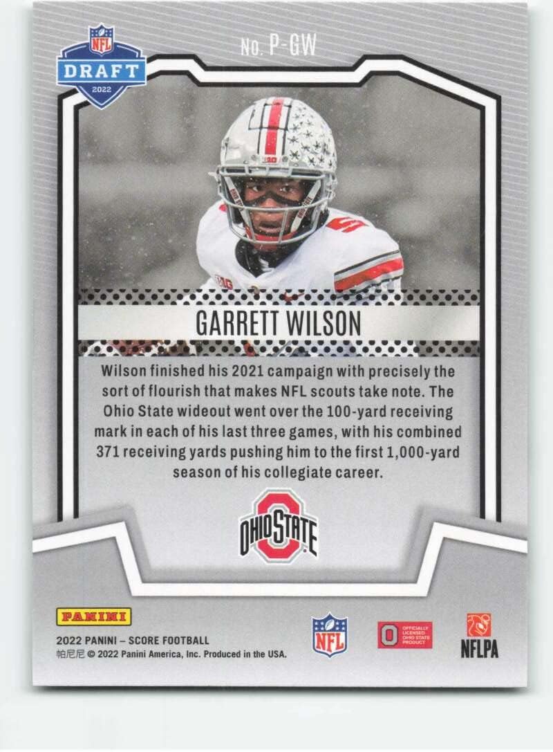 2022 Score Protential #13 Garrett Wilson NM-MT Ohio State Buckeyes Football NFL