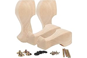 6-Inch Wooden Furniture Legs by La Vane: Elevate Your Furniture with European Style