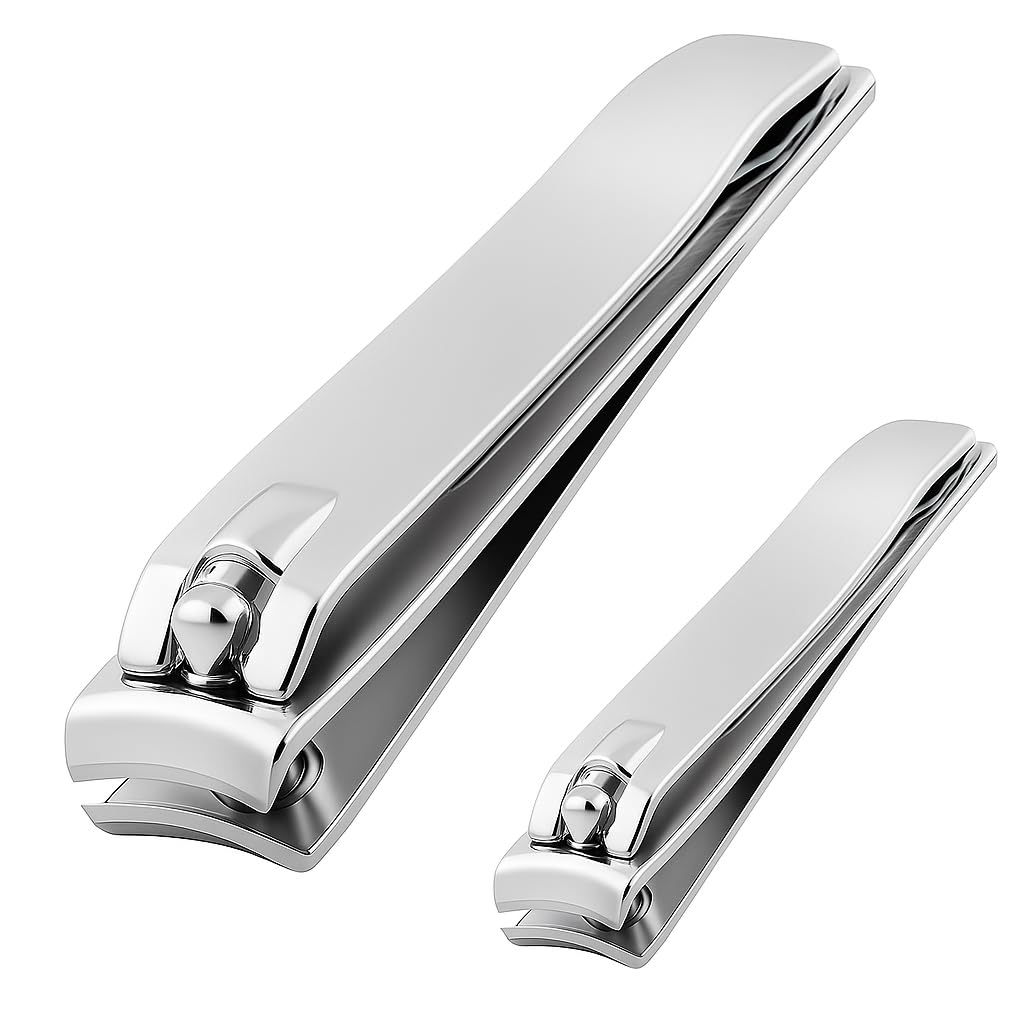 SS INSTRUMENTX Lot de 2 coupe ongle, Acier Inoxydable Résistant bien faits coupe ongles pour Ongles des Mains & des Pieds, Tranchant, Robuste coupe ongle professionnel pour Hommes, Femmes & Enfants