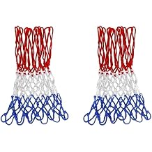 Clifton Basketbol Filesi  ift K rm z  Mavi Beyaz Polyester 4MM, Standart, CLF-1033, K rm z  Mavi Beyaz