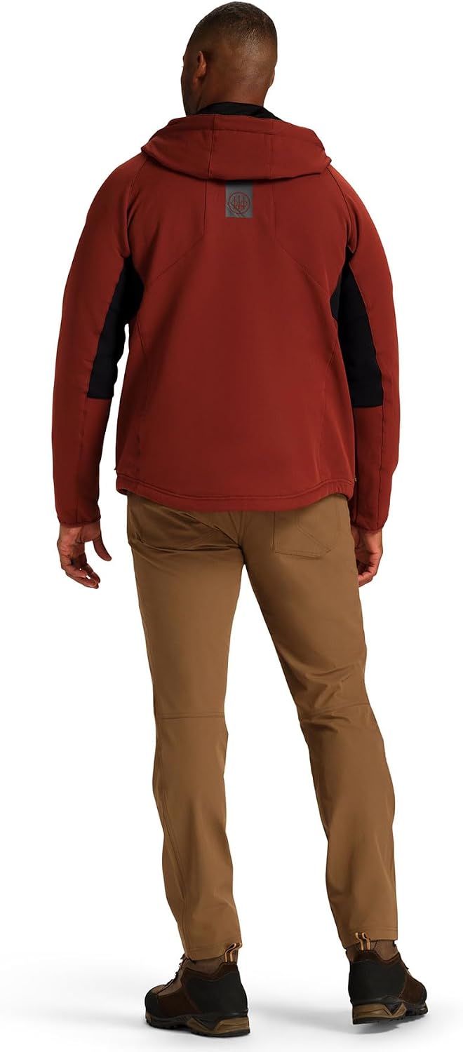 Beretta Men's Windstryke Hunting Active Casual Regular Fit Breathable DWR Full Zip Fleece Lined Hoodie w/Chest & Hip Pockets