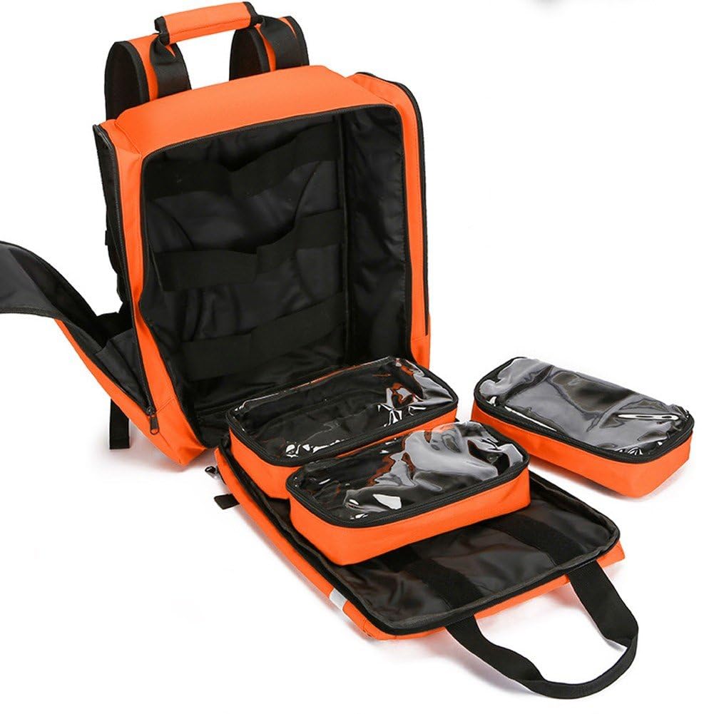 Zaino di Pronto Soccorso, Borsa Medica di Emergenza Vuota con Catarifrangente, Borsa per Traumi di Soccorso per Escursionismo All'aperto, Campeggio, Viaggi, Auto
