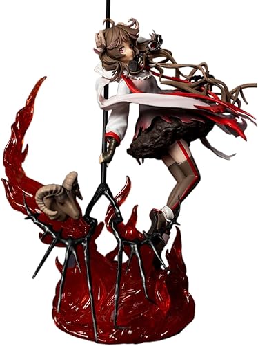 Miniatura 10 de Arknights Figura 17 Personajes de juego de PVC Adornos de escritorio Regalos para fanáticos (Traje de baño Eyjafjalla)