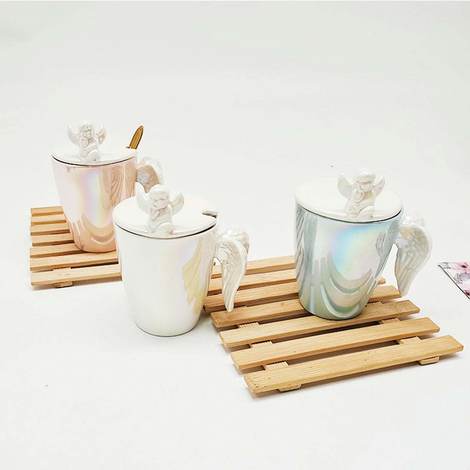 Tasse à Thé Double Paroi Avec Motif Anges - Transparente, Neuve, Marque Ambiente