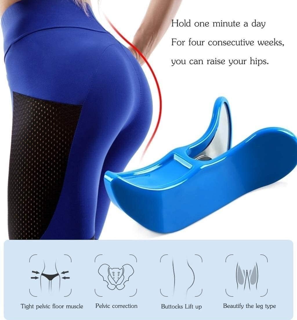 Thigh Master Super Kegel Exerciser - Strengthen and Tighten Pelvic Muscles - Hip Trainer - Works for Men and Women ( Color : Blue )