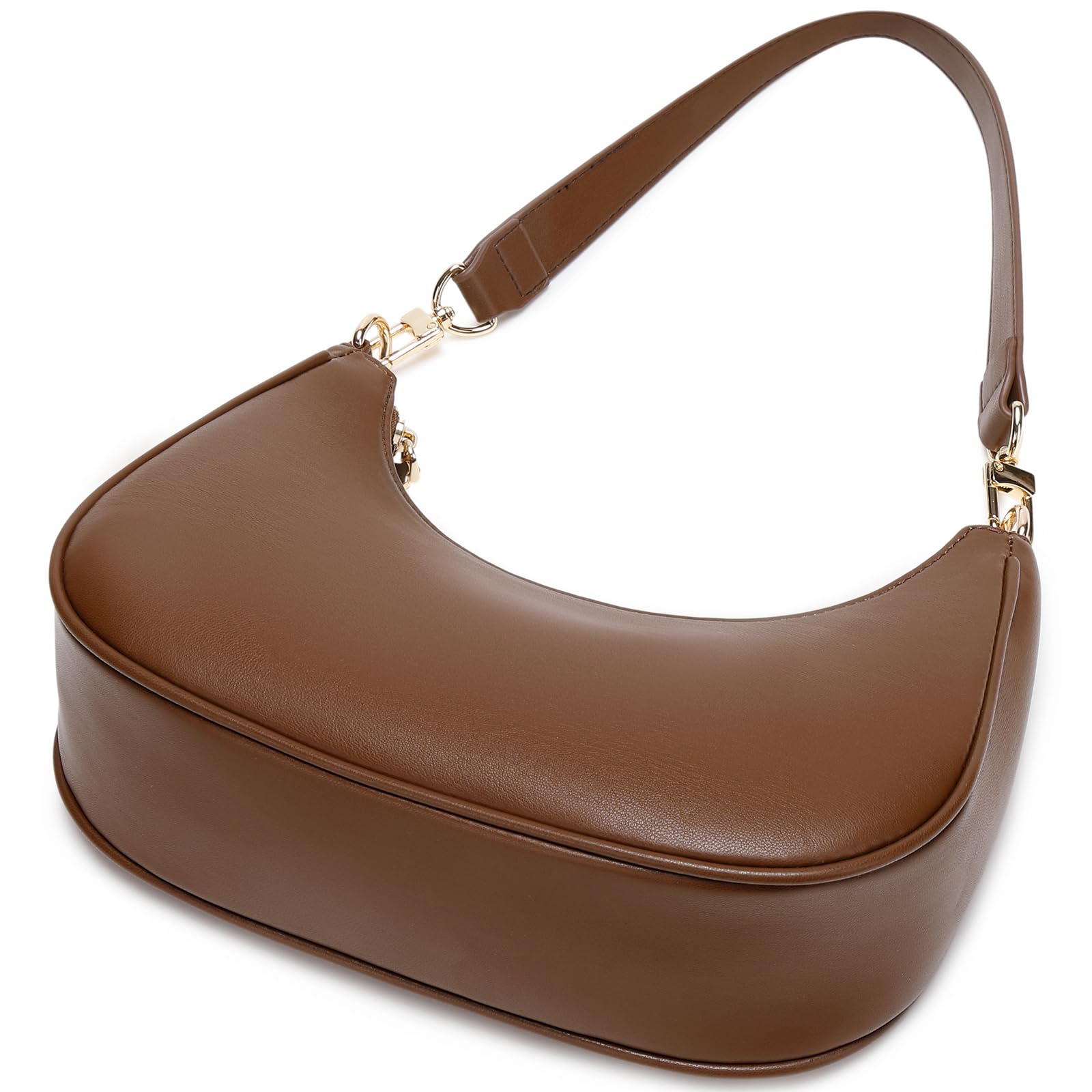 Women's Shoulder Bags Cute Hobo Purses Vintage Handbags with Zipper Lightweight Underarm for Dating Shopping Gift (Coffee) view 4