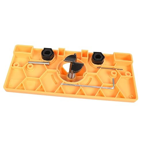 Miniatura 5 de Juego de brocas de guía de taladro ocultas de 1.378 in, plantilla de agujero de perforación para puerta y broca para instalación de puertas de