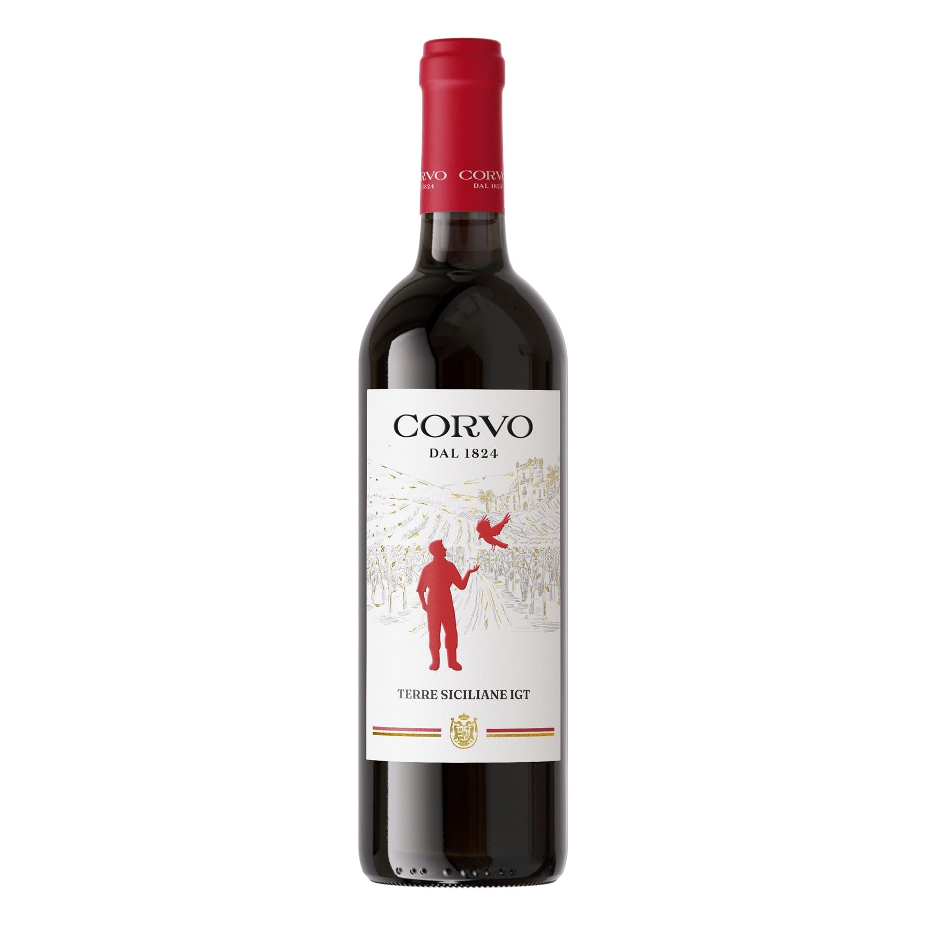 Amazon.co.jp: コルヴォ・ロッソ 750ml [イタリア/赤ワイン/辛口