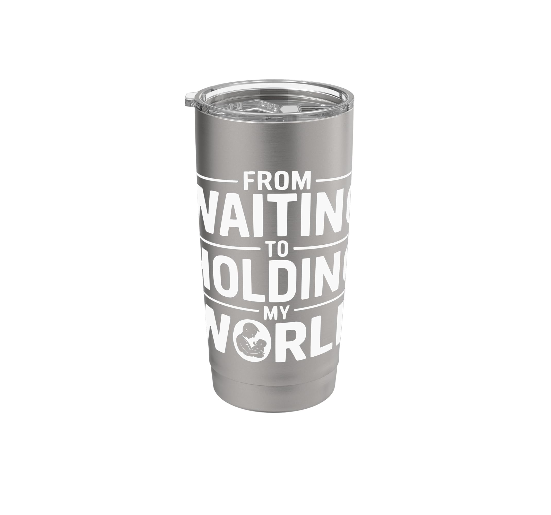 IVF In Vitro Fertilization Transfer Day Fertility IVF Dad Stainless Steel Insulated Tumbler by IVF In Vitro Fertilization IVF Dad SteMi Apparel – Model 8JWJR71A1A8USbrushed_steel