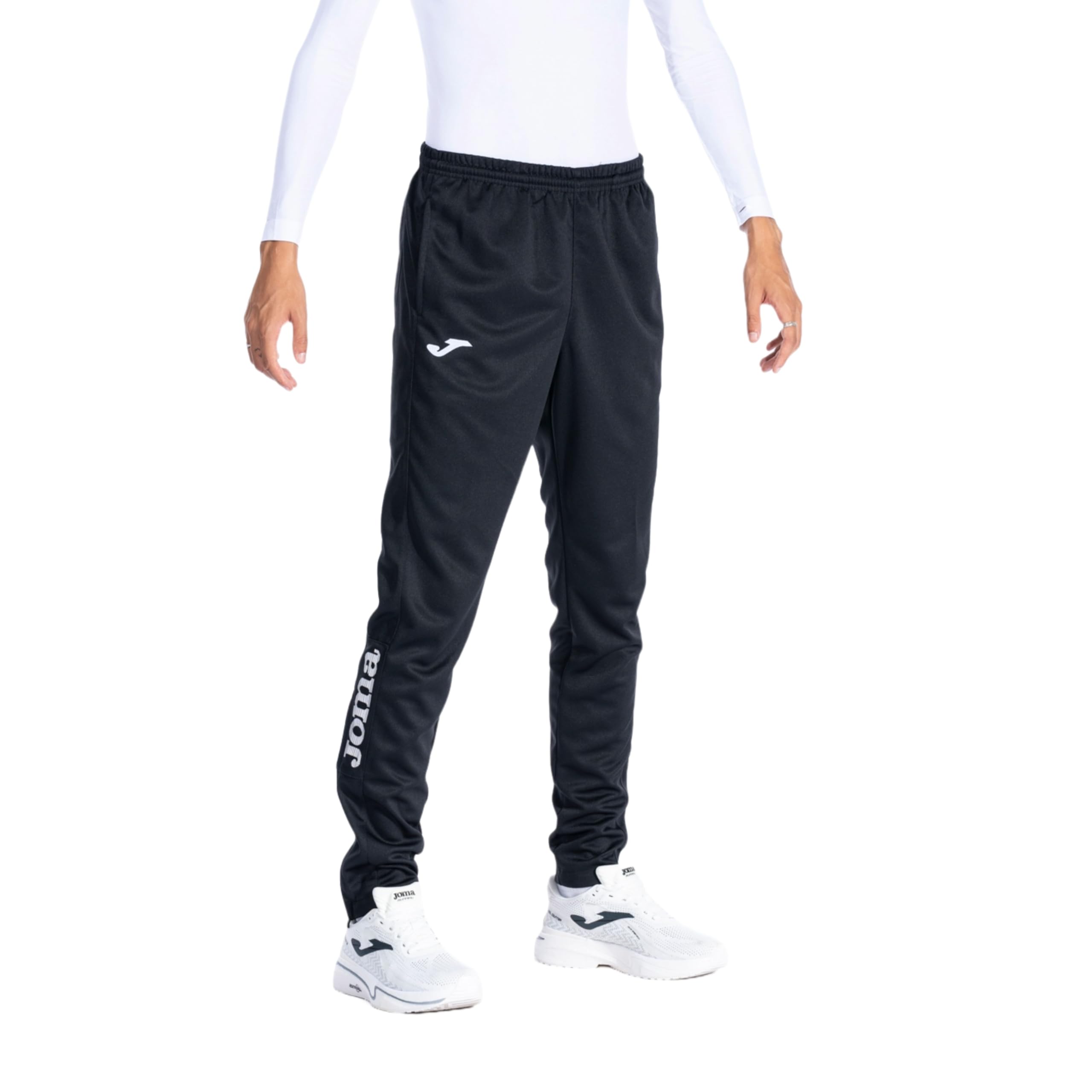 Joma - Pantalón Largo Deportivo Hombre, 5XS - 3XL - Bolsillos, Cintura Elástica con Cordón y Bajo con Cremallera - Championship IV - 4