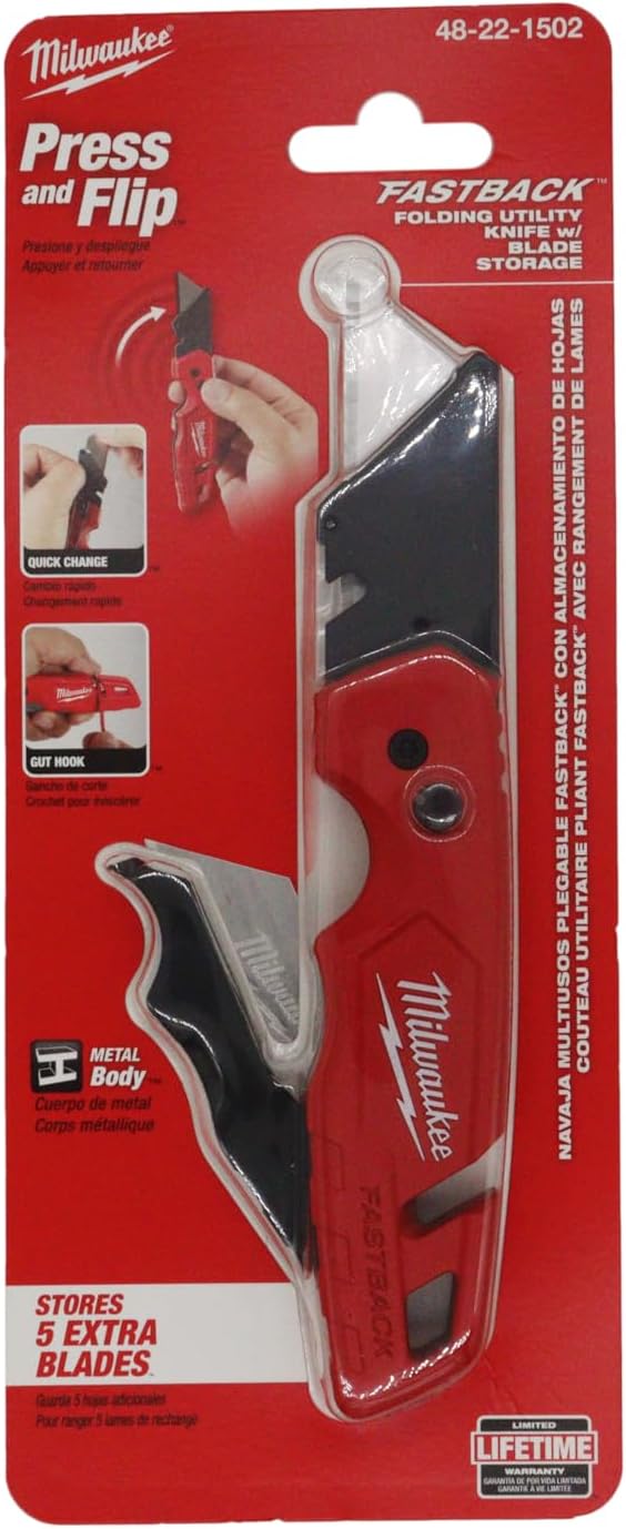 MILWAUKEE'S Folding Utility Knife,6-7/8" L (48221502) - Image 4