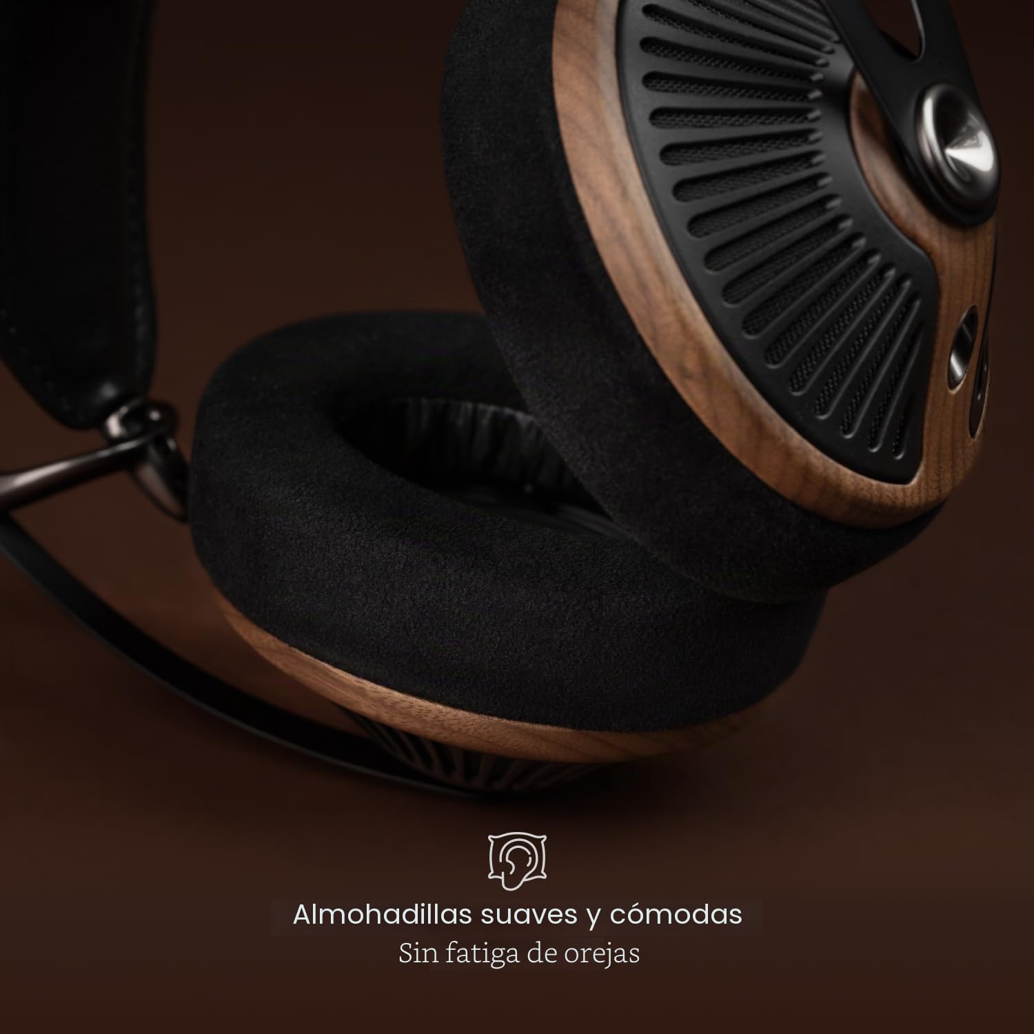 MEZE AUDIO 105 Silva - Auriculares ligeros con cable para audiófilos con espalda abierta, controladores dinámicos de 50 mm, baja impedancia de 42 ohmios, cables y bolsa de transporte incluidos