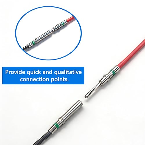Miniatura 5 de 30 pares (60 unidades) de clavijas DT tamaño de contacto 16 macho hembra, kit de conector/terminal DT para conector Deutsch 14-20 AWG calibre de