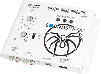 Soundstream BX-10W White Bass Processor | Car Audio Bass Restoration Processor with Remote Control | Subwoofer Bass Booster and Epicenter Alternative for Factory & Aftermarket Sound Systems