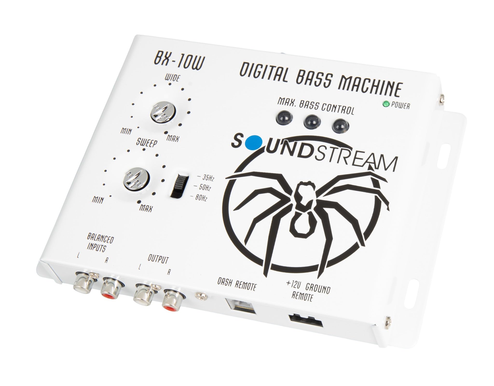 Soundstream Bx-10 W processeur de Reconstruction de Basses numérique avec télécommande (Blanc)