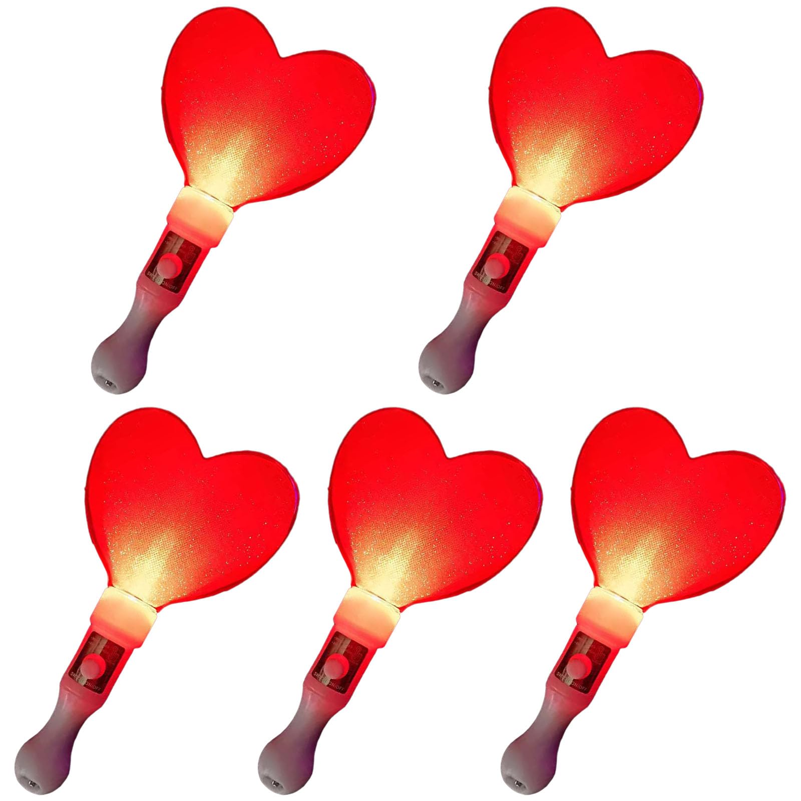 Meiliyizu Light up Stick, Glow Sticks Light Color Changing Light Mini Heart Lamp Gifts for Interior Livehouse New Year Concert KPOP Luminous Lamp