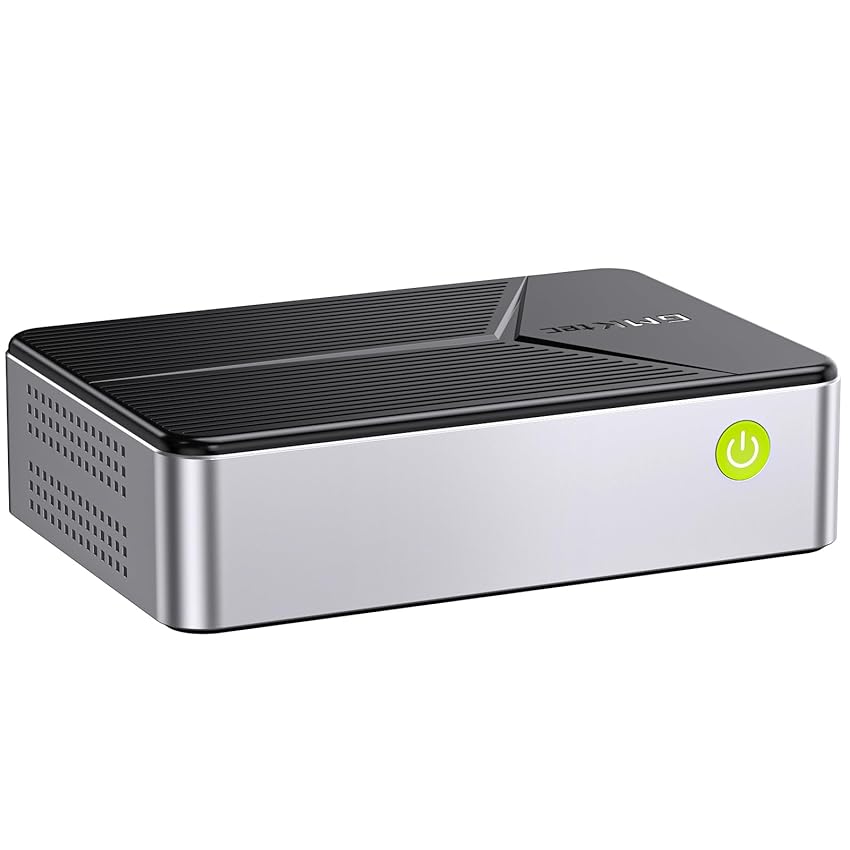 GMKtec Mini PC NAS, G9 Intel N150 Dual Boot Linux+OS Desktop Computer 12 GB DDR5 64 GB EMMC + 1TB M.2 SSD, 4*M.2 NVMe Slot, Doppia NIC 2.5 GbE, USB-C/USB 3.2 10 Gbps, Archiviazione collegata rete