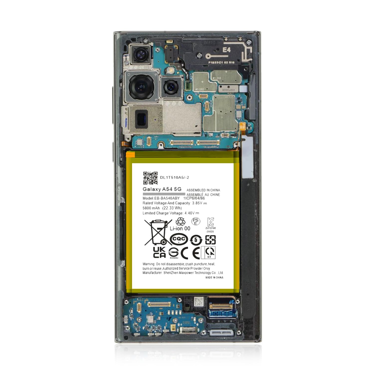 Amazon.co.jp: SHENMZ Galaxy A54 交換用バッテリーキット、5800mAh