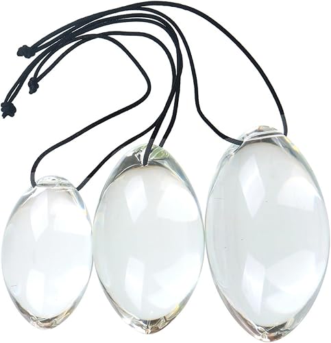 GURCIX Groß Eiförmiges Glas Analplug Butt Plug Glasdilos Analdildo Anal Kugeln G