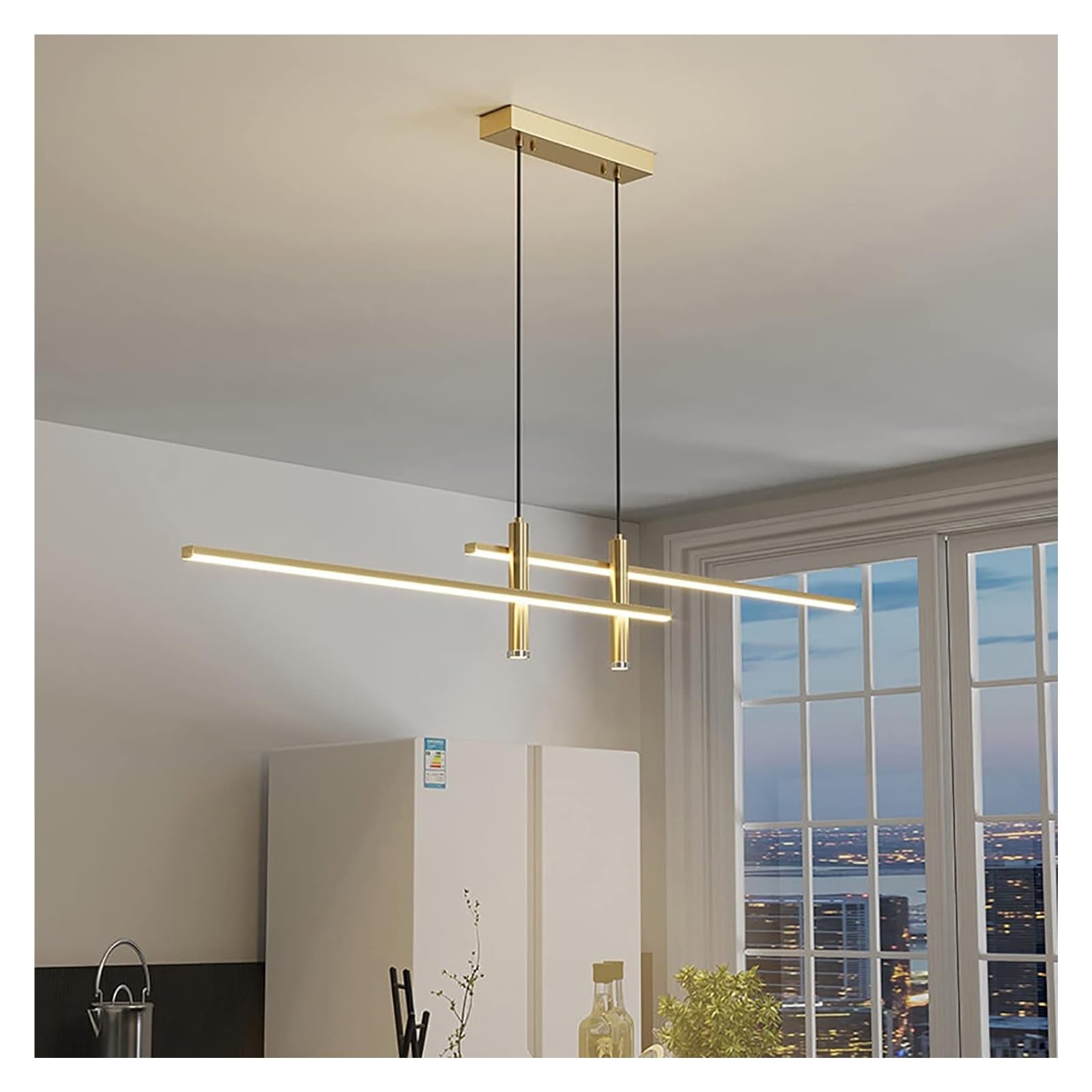 Éclairage suspendu LED linéaire réglable table à manger intensité variable projecteurs - 8