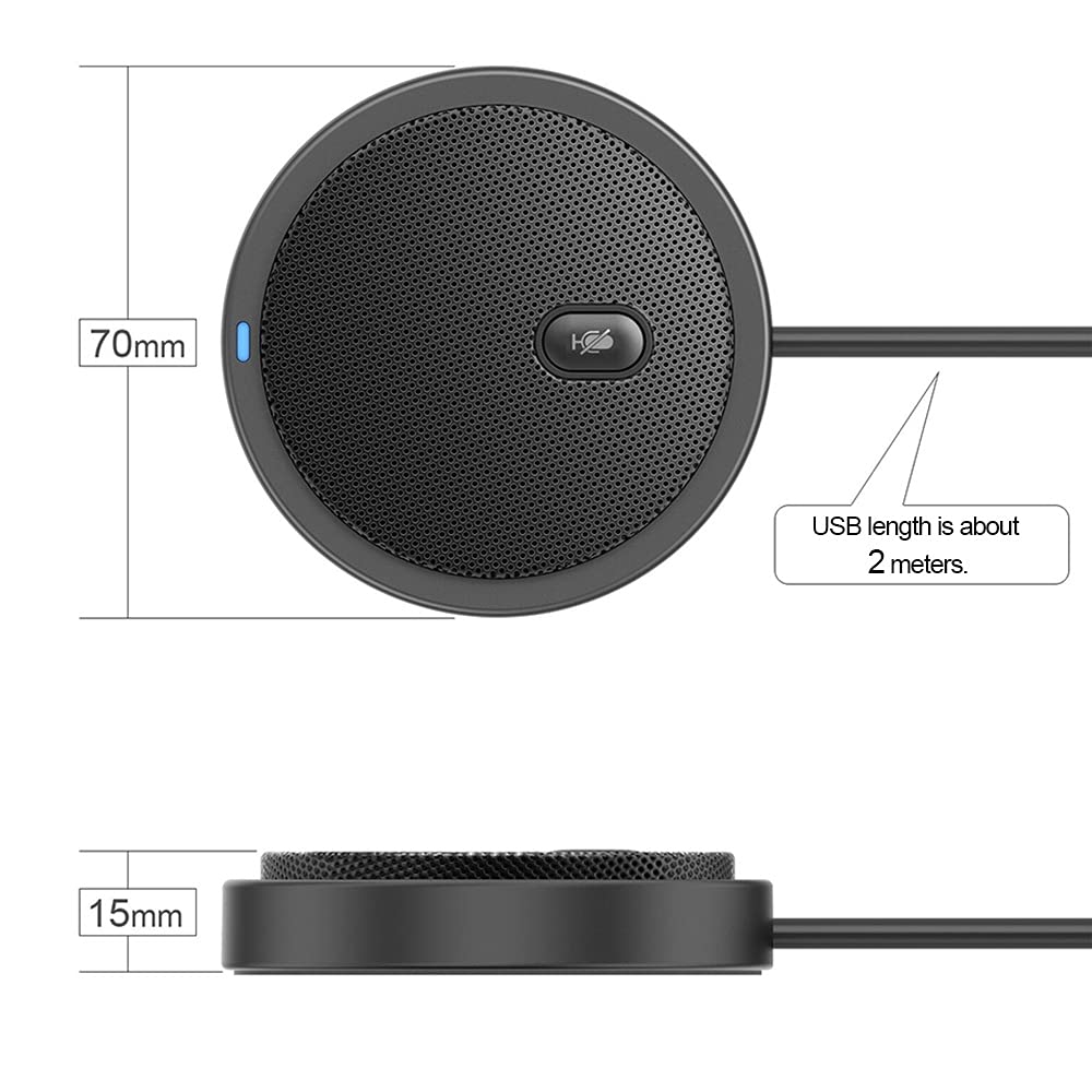 ywzhushengmaoyi mikrofon USB Omni-direzionale Condensatore Microfono Microfono per la riunione Conferenza Aziendale Computer Laptop Voice Direct Pickup Microfono Microphone (Color : USB Microphone)