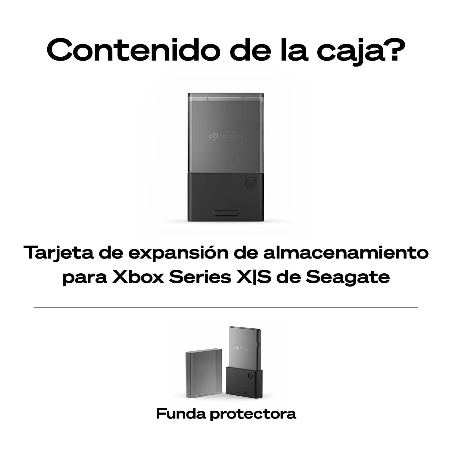 Seagate Xbox Series X|S SSD 2 TB Tarjeta de expansión de almacenamiento, Plug and Play con licencia oficial (STJR2000400)