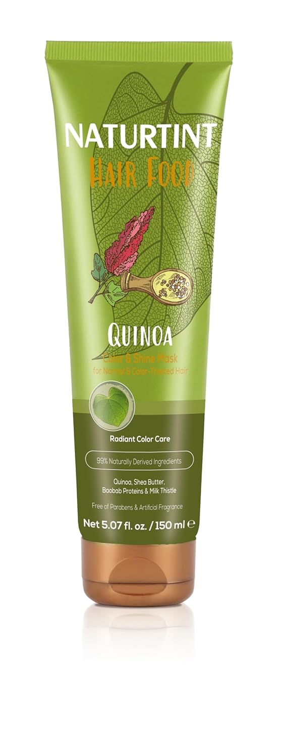 Naturtint Hair Food Deep Conditioning Mask (5.07 Fl Oz), Quinoa Color & Shine - Naturally Derived Ingredients, Free of Parabens and Artificial Fragrances