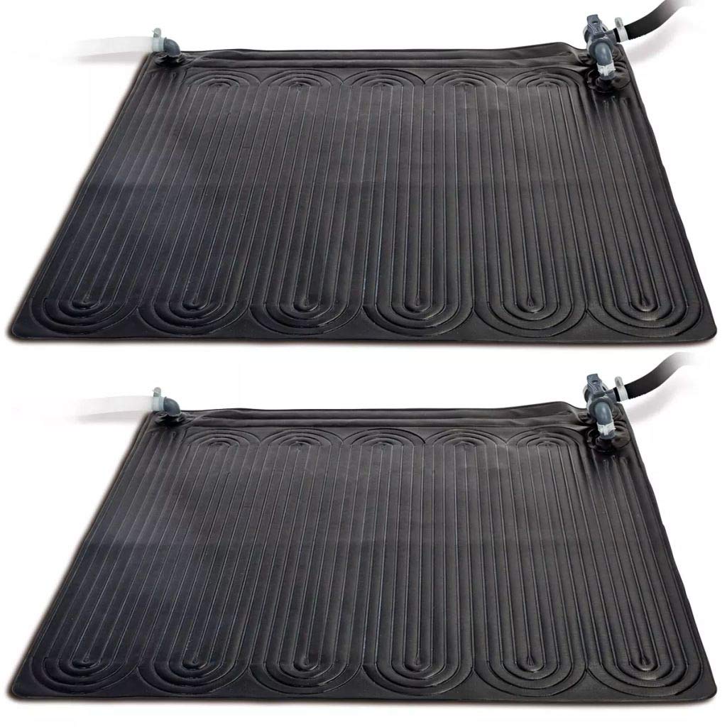 Intex Tappeto Solare Termico 2 pz PVC 1,2x1,2 m Nero 28685