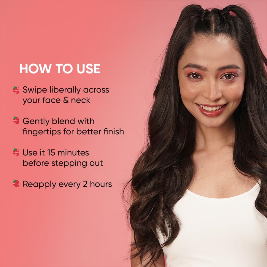 DOT & KEY Strawberry Dew Spf 50 Sunscreen Stick On-The-Go Spf 50 Pa+++, Broad Spectrum, Uva/Uvb Rays Protection With Hyaluronic & Ceramide For... - Image 7