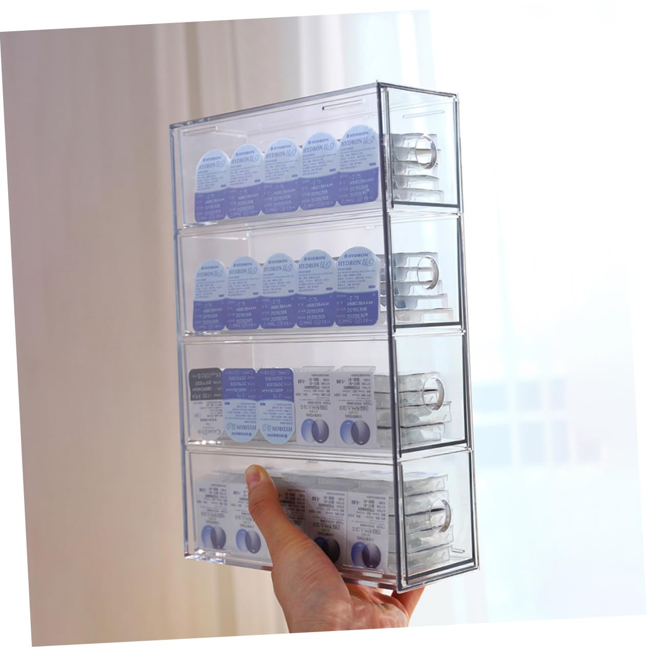 SOIMISS Organizzatore Trucco Acrilico Trasparente Scomparti Impilabile Porta Cosmetici e Gioielli per Bagno e Camera da Letto Organizer Bellezza Multifunzionale per Makeup e Accessori