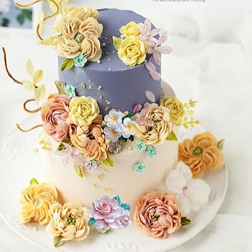 Miniatura 7 de Paquete de 2 moldes de silicona para fondant de flores Gardenia Plumeria Rubra para dulces, chocolate, herramientas de hornear, galletas, pasta