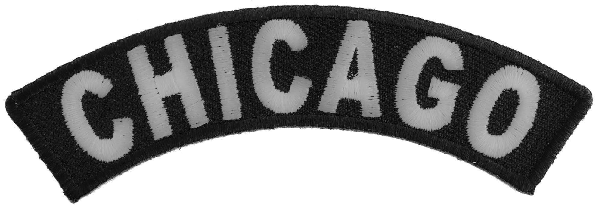 Chicago Patch - 4x1 inch. Embroidered Iron on Patch (P3606)