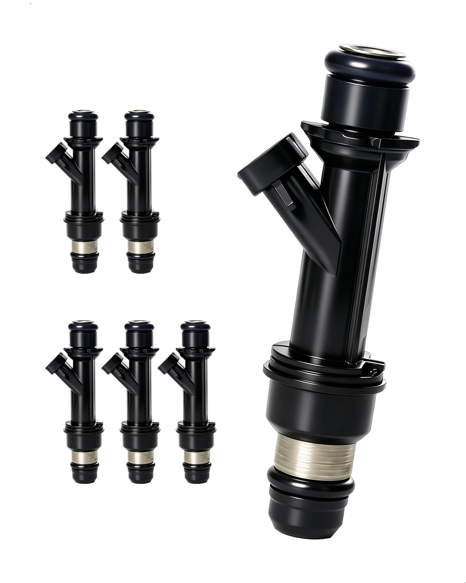 Amblee 6-Count Fuel Injector Compatible with 1999-2008 Chevy, GMC, Buick, Hummer & Saab Vehicles - Colorado, Trailblazer, Canyon, Envoy, Ascender,