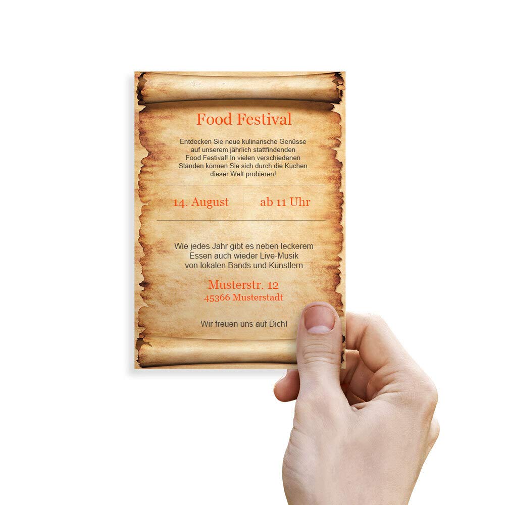 Carta Da Lettere Vintage Edition Seidel - 100 Fogli A4, 120 G/m², Effetto Pergamena, Per Certificati E Inviti - Foto 4