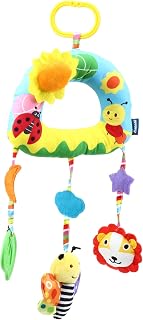 TOYANDONA Juguete Colgante de Cuna y Cochecito Animales de Peluche Coloridos Estimulación Visual y Desarrollo Motor Lavable y Bebés